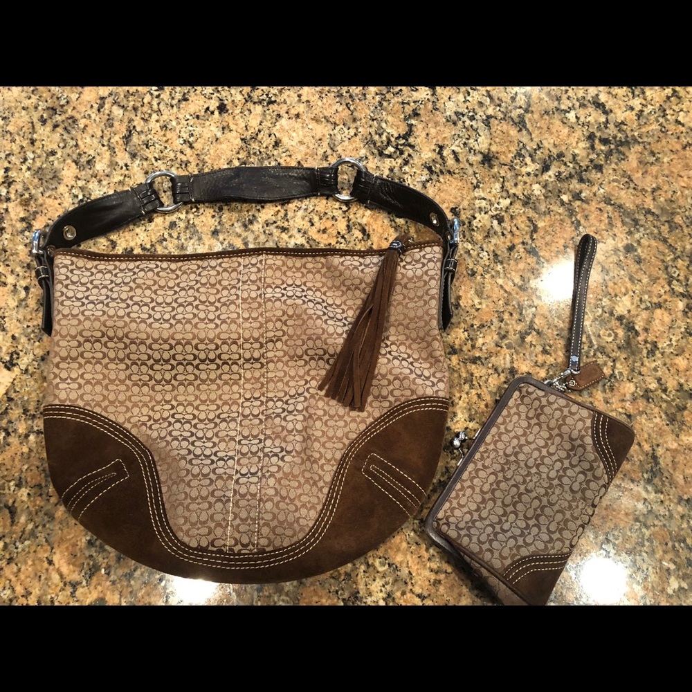 Coach shoulder bag and matching bag